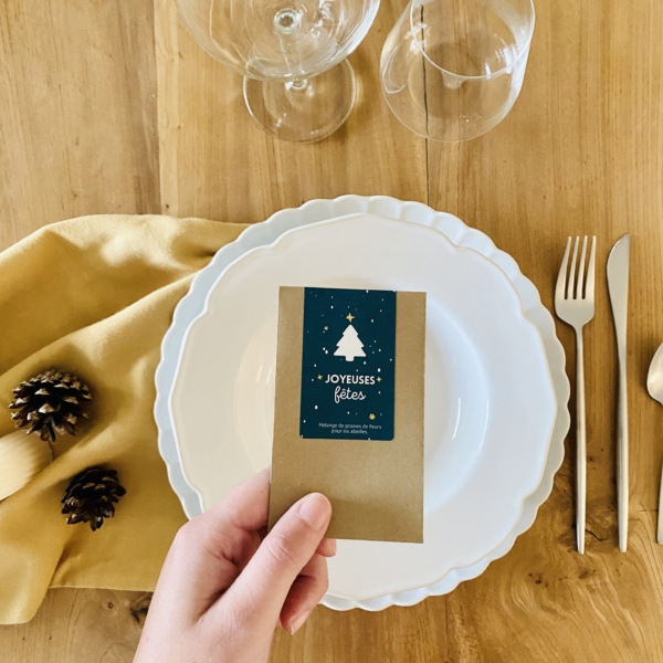 Duo de sachets de graines "Joyeuses Fêtes" - Image 3