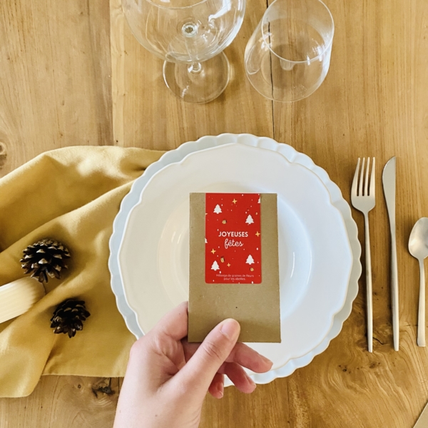 Duo de sachets de graines "Joyeuses Fêtes" - Image 2