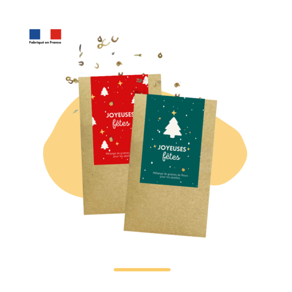 Duo de sachets de graines "Joyeuses Fêtes"