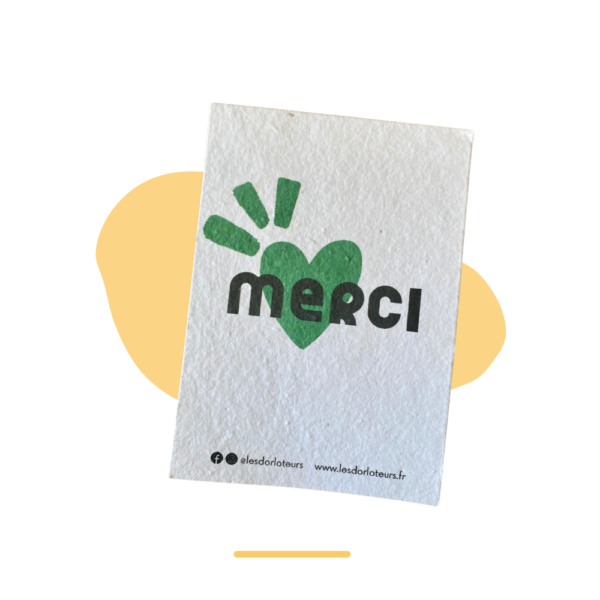 Carte à planter - MERCI