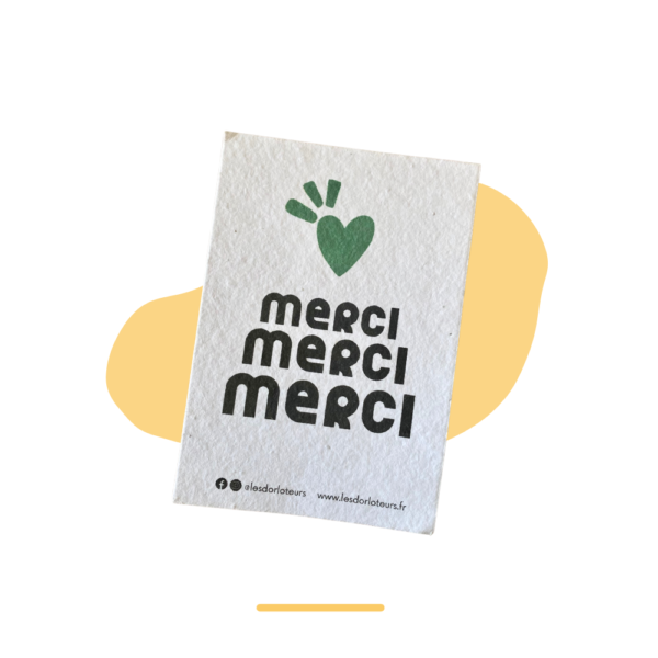 Carte à planter - MERCI MERCI MERCI