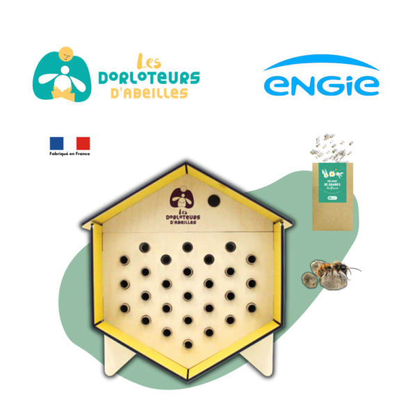 Offre ENGIE : Pack Dorlotoir Mimosa + cocons d'abeilles + graines de fleurs