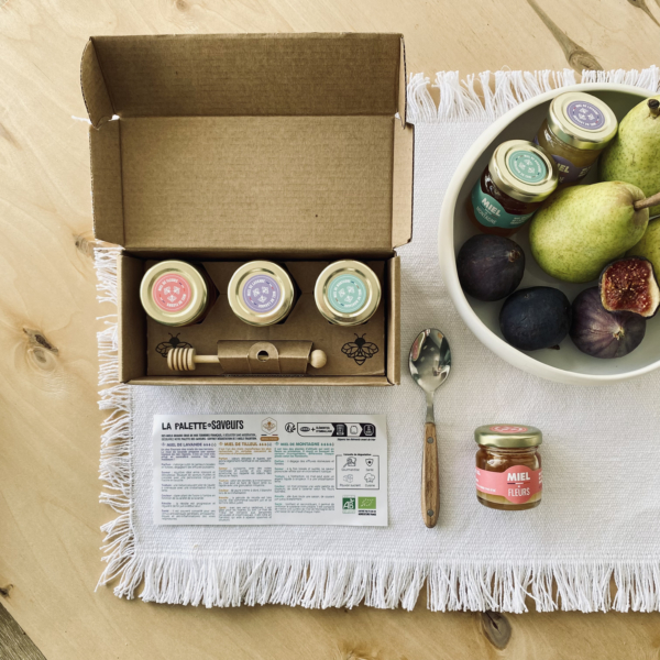 Palette des saveurs - 3 pots de miel bio - Image 2